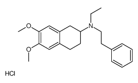 N-ethyl-6,7-dimethoxy-N-(2-phenylethyl)-1,2,3,4-tetrahydronaphthalen-2-amine,hydrochloride结构式