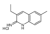 3-ethyl-6-methylquinolin-2-amine,hydrochloride Structure