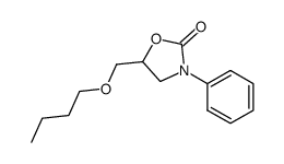 5-(butoxymethyl)-3-phenyl-1,3-oxazolidin-2-one Structure