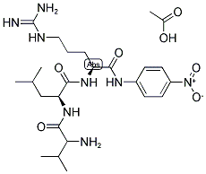H-DL-Val-Leu-Arg-pNA acetate salt Structure