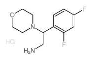 2-(2,4-Difluoro-phenyl)-2-morpholin-4-yl-ethylamine hydrochloride Structure