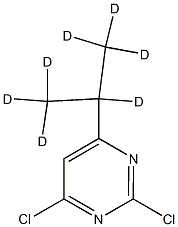 2,4-Dichloro-6-(iso-propyl-d7)-pyrimidine结构式