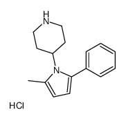 4-(2-Methyl-5-phenyl-pyrrol-1-yl)-piperidinehydrochloride structure