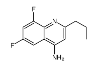 4-Amino-6,8-difluoro-2-propylquinoline结构式