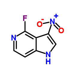 4-Fluoro-3-nitro-1H-pyrrolo[3,2-c]pyridine结构式