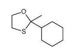 2-cyclohexyl-2-methyl-1,3-oxathiolane结构式
