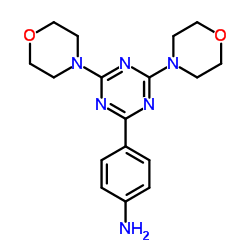 4-(4,6-dimorpholino-1,3,5-triazin-2-yl)aniline Structure