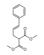 dimethyl 2-(3-phenylprop-2-enyl)propanedioate Structure