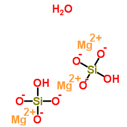 Chrysotile (Mg3H2(SiO4)2.H2O)结构式