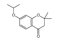 2,2-dimethyl-7-propan-2-yloxy-3H-chromen-4-one结构式