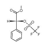 (R)-methyl 2-phenyl-2-(((trifluoromethyl)sulfonyl)oxy)acetate结构式