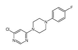 4-chloro-6-[4-(4-fluorophenyl)piperazin-1-yl]pyrimidine Structure