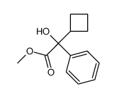 α-Cyclobutyl-α-hydroxybenzeneacetic acid methyl ester结构式
