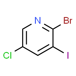 2-Bromo-5-chloro-3-iodopyridine Structure