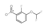 1-(Difluoromethoxy)-2-fluoro-3-nitro-benzene结构式
