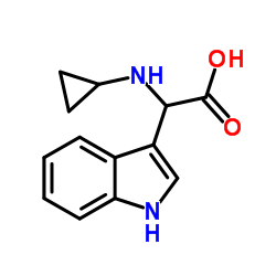 (Cyclopropylamino)(1H-indol-3-yl)acetic acid Structure