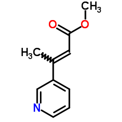 Methyl (2E)-3-(3-pyridinyl)-2-butenoate Structure