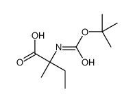 (R)-2-((tert-Butoxycarbonyl)amino)-2-methylbutanoicacid结构式