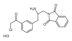 2-[(2S)-2-amino-3-[3-(2-chloroacetyl)phenyl]propyl]isoindoline-1, 3-dione,hydrochloride Structure