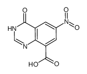 6-nitro-4-oxo-3,4-dihydroquinazoline-8-carboxylic acid Structure