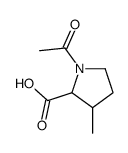 1-Acetyl-3-Methylpyrrolidine-2-carboxylic acid structure