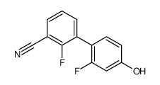 2-fluoro-3-(2-fluoro-4-hydroxyphenyl)benzonitrile Structure