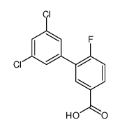 3-(3,5-dichlorophenyl)-4-fluorobenzoic acid结构式
