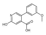 5-(3-methoxyphenyl)-2-oxo-1H-pyridine-4-carboxylic acid结构式