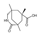 (1R,5S,7S)-1,5,7-Trimethyl-2-oxo-3-aza-bicyclo[3.3.1]nonane-7-carboxylic acid Structure