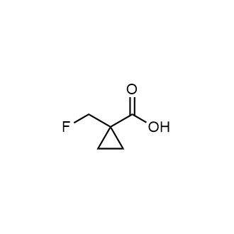 1-(Fluoromethyl)cyclopropane-1-carboxylicacid structure