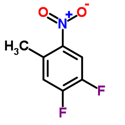 1,2-Difluoro-4-methyl-5-nitrobenzene structure