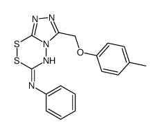 6-[(4-methylphenoxy)methyl]-N-phenyl-[1,2,4]triazolo[3,4-c][1,2,4,5]dithiadiazin-3-amine结构式