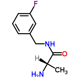 N-(3-Fluorobenzyl)alaninamide结构式
