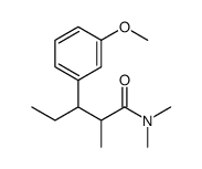 N,N-dimethyl-2-methyl-3-(3-methoxyphenyl) valeramide Structure