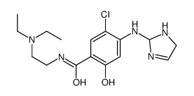 5-chloro-N-[2-(diethylamino)ethyl]-4-(2,5-dihydro-1H-imidazol-2-ylamino)-2-hydroxybenzamide结构式