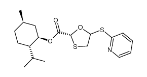 5-(pyridin-2-ylsulfanyl)-[1,3]oxathiolane-2-carboxylic acid 2-isopropyl-5-methyl-cyclohexyl ester结构式