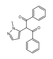 5-Dibenzoylmethyl-1-methylpyrazole结构式