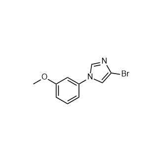 4-溴-1-(3-甲氧基苯基)-1H-咪唑结构式