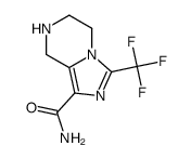 3-(trifluoromethyl)-5,6,7,8-tetrahydro imidazo[1,5-a]pyrazine-1-carboxamide结构式