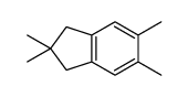 2,2,5,6-tetramethyl-1,3-dihydroindene结构式