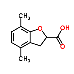 4,7-Dimethyl-2,3-dihydro-1-benzofuran-2-carboxylic acid Structure