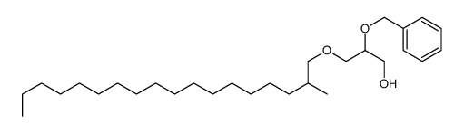 3-(2-methyloctadecoxy)-2-phenylmethoxypropan-1-ol结构式