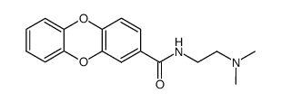 N-<2-(dimethylamino)ethyl>dibenzo<1,4>dioxin-2-carboxamide结构式