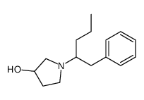 1-(1-phenylpentan-2-yl)pyrrolidin-3-ol结构式