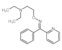 Methanone,phenyl-2-pyridinyl-, O-[2-(diethylamino)ethyl]oxime picture