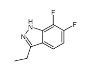 3-ethyl-6,7-difluoro-1H-indazole结构式