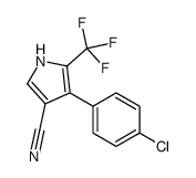 4-(4-chlorophenyl)-5-(trifluoromethyl)-1H-pyrrole-3-carbonitrile结构式