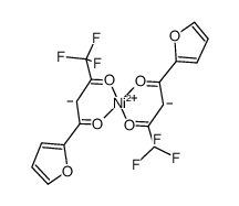 bis(2-furoyltrifluoroacetonato)nickel(II)结构式