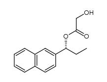 (R)-1-(naphthalen-2-yl)propyl 2-hydroxyacetate Structure