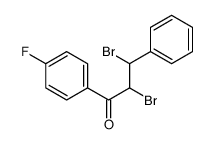 2,3-dibromo-1-(4-fluorophenyl)-3-phenylpropan-1-one Structure